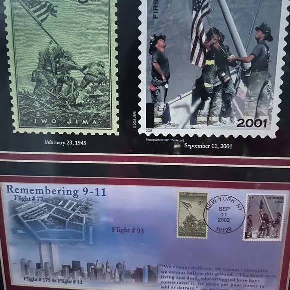 American Heroes- Past and Present Framed U.S.Postal - Picture 1 of 2